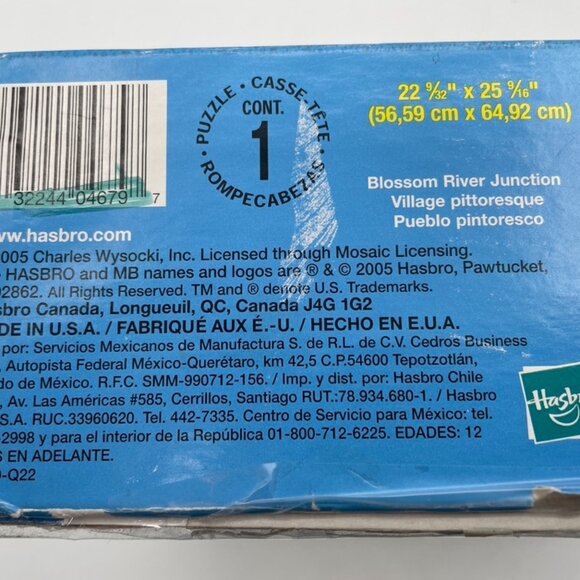 Wysocki Puzzle Blossom River Junction 1000 Piece Jigsaw Hasbro 22 X 25 Vintage - Picture 5 of 8